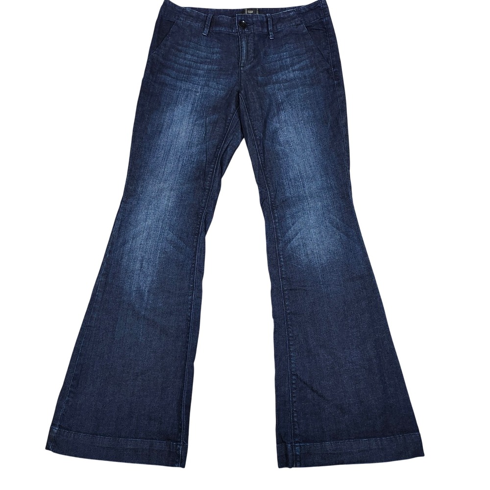 Mossimo Women's Flare Jeans Size 8 Dark Wash Mid Rise Bootcut